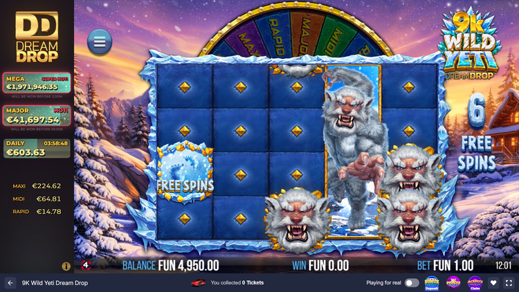 9K Wild Yeti Dream Drop Slot - 2 - BitStarz Casino
