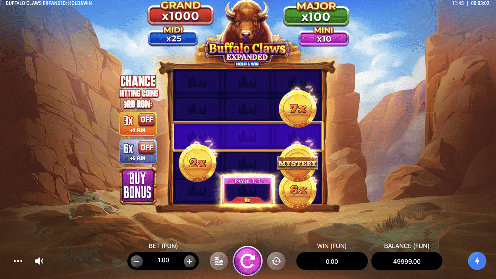Buffalo Claws Expanded Hold & Win Slot - 1 - BitStarz Casino
