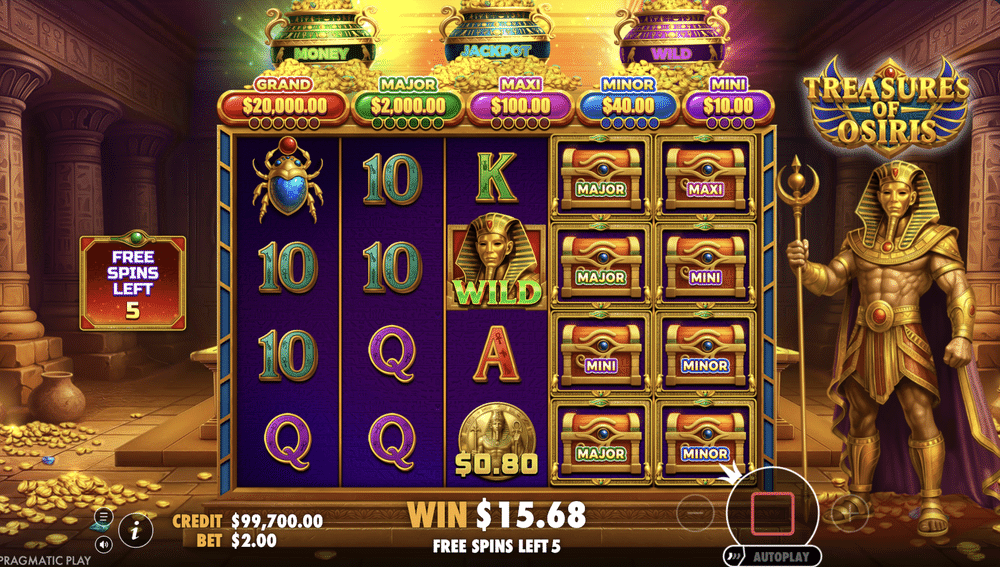 Treasures of Osiris Slot - 1 - BitStarz Casino