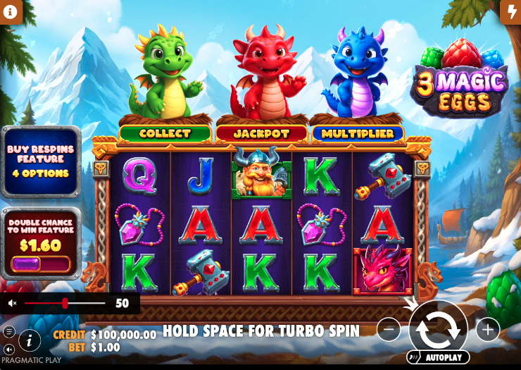 3 Magic Eggs Slot - 1 - BitStarz Casino