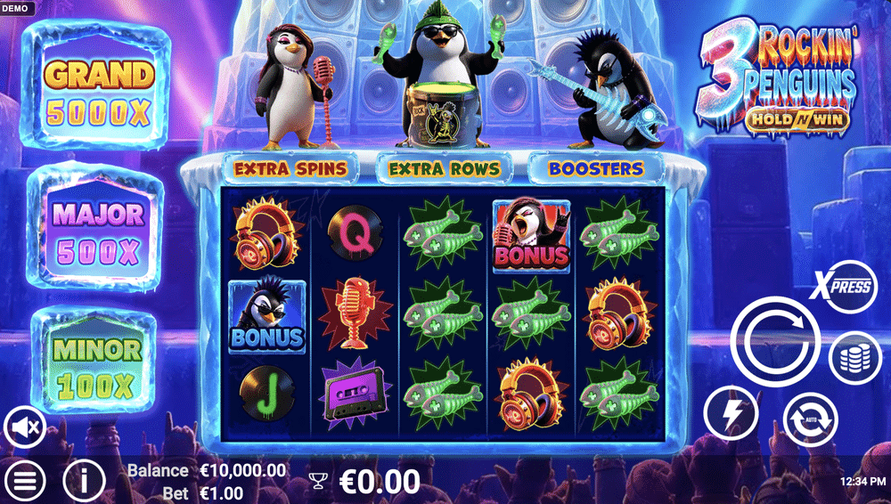 3 Rockin' Penguins Slot - 1 - BitStarz Casino