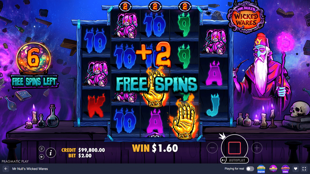 Mr. Null's Wicked Wares Slot - 2 - BitStarz Casino