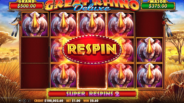 Great Rhino Deluxe Slot - 2 - BitStarz Casino