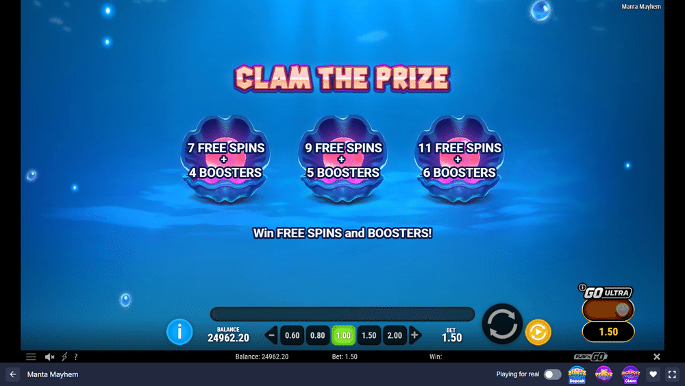 Manta Mayhem Slot - 2 - BitStarz Casino