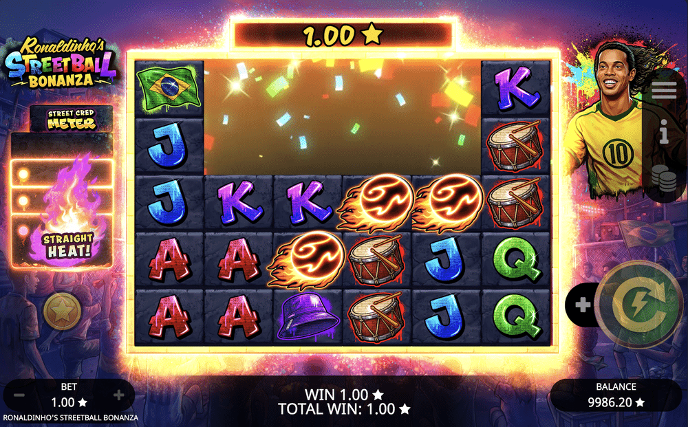 Ronaldinho’s Streetball Bonanza Slot - 1 - BitStarz Casino