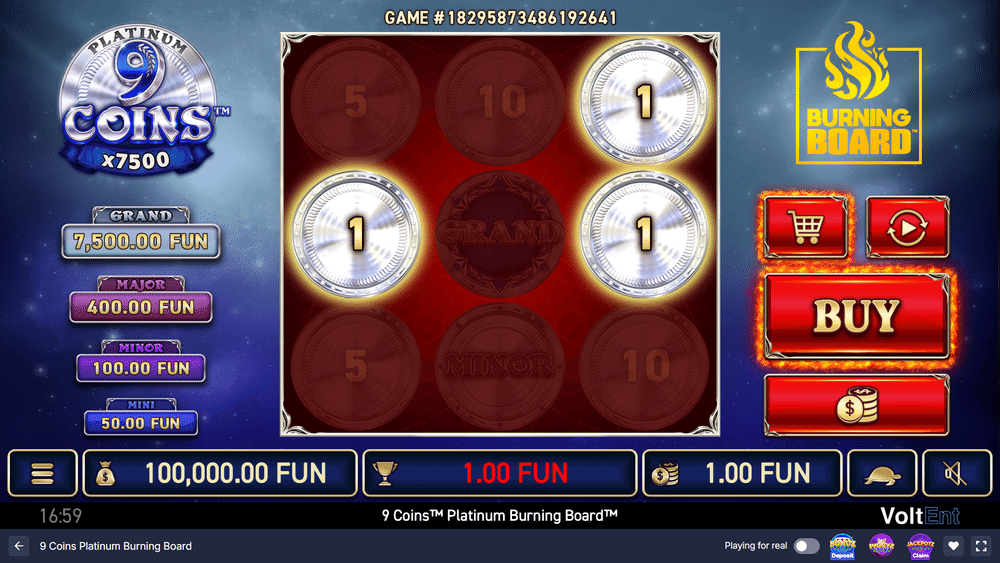 9 Coins Platinum Burning Board Slot - 3 - BitStarz Casino