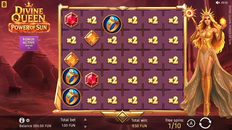 Divine Queen: Power of Sun Slot - 2 - BitStarz Casino