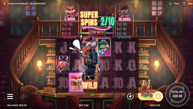 Cocks and Robbers Slot - 2 - BitStarz Casino