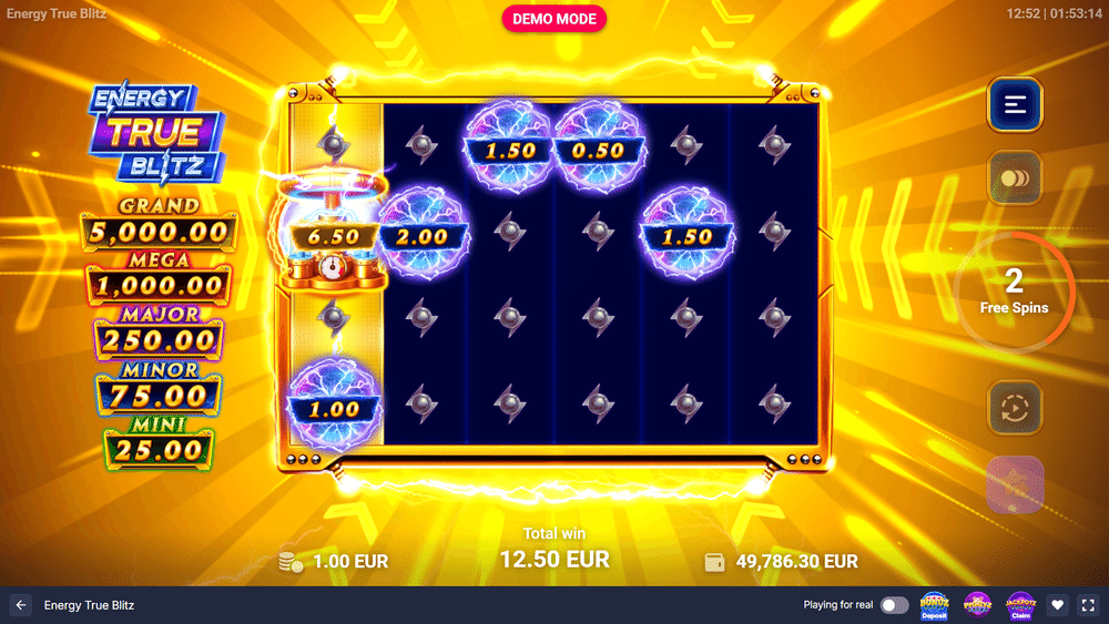 Energy True Blitz Slot - 2 - BitStarz Casino
