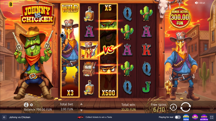 Johnny vs Chicken Slot - 2 - BitStarz Casino