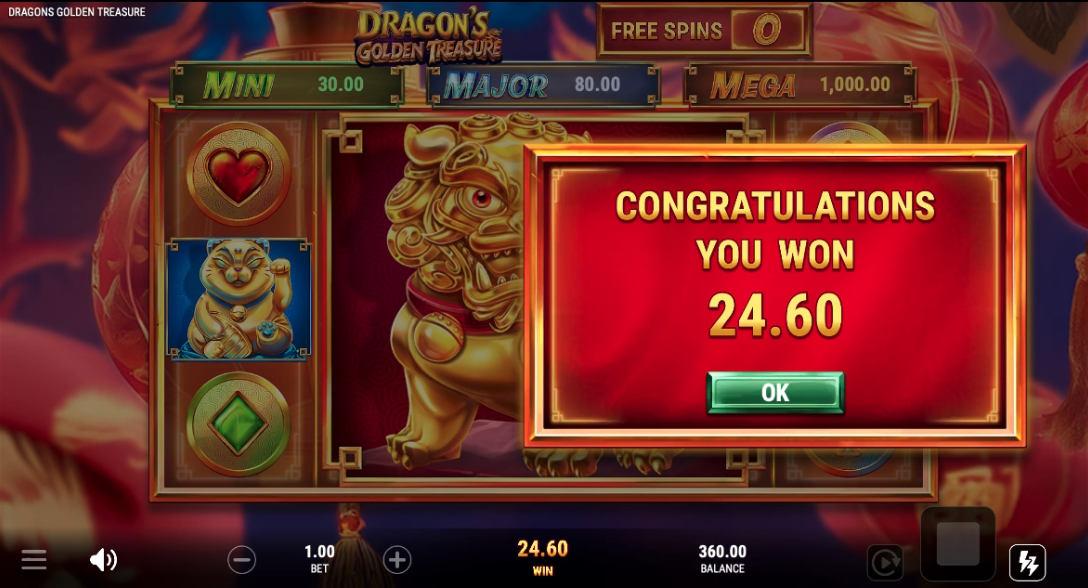 Dragon's Golden Treasure Slot - 2 - BitStarz Casino