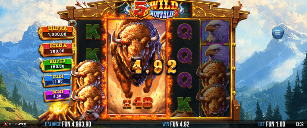 5 Wild Buffalo 3 Slot - 2 - BitStarz Casino