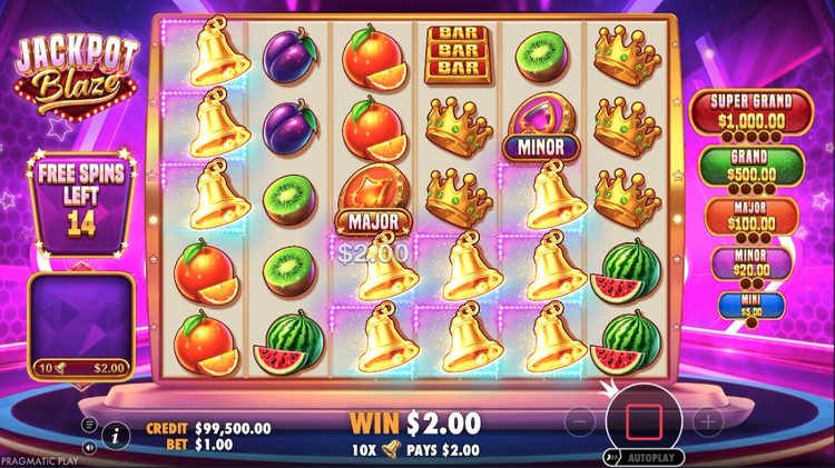 Jackpot Blaze Slot - 2 - BitStarz Casino