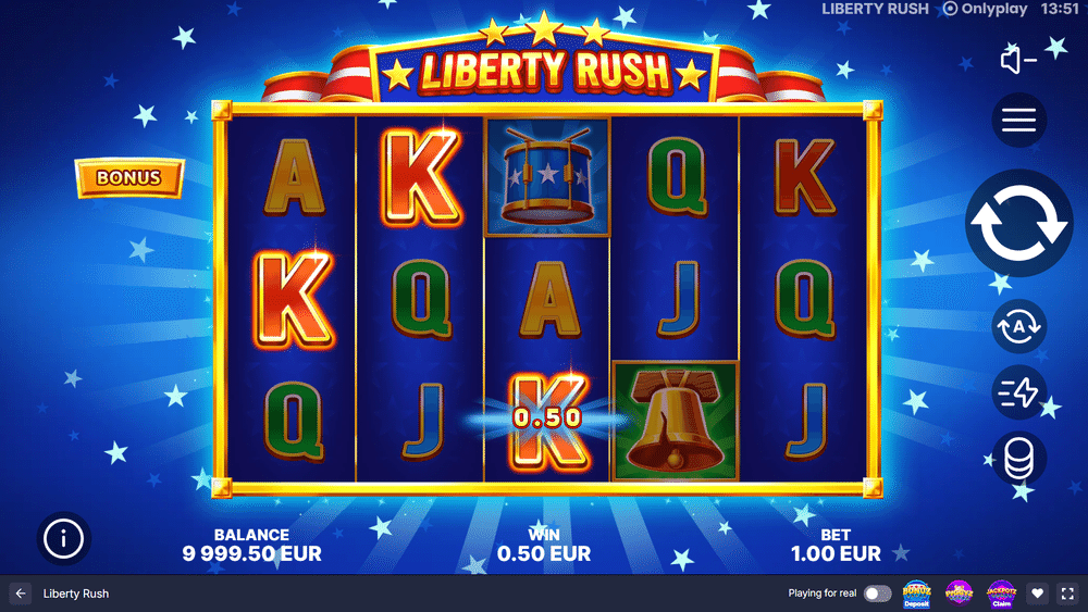 Liberty Rush Slot - 1 - BitStarz Casino