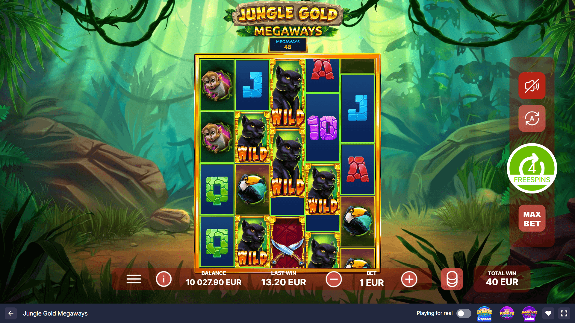 Jungle Gold Megaways Slot - 2 - BitStarz Casino
