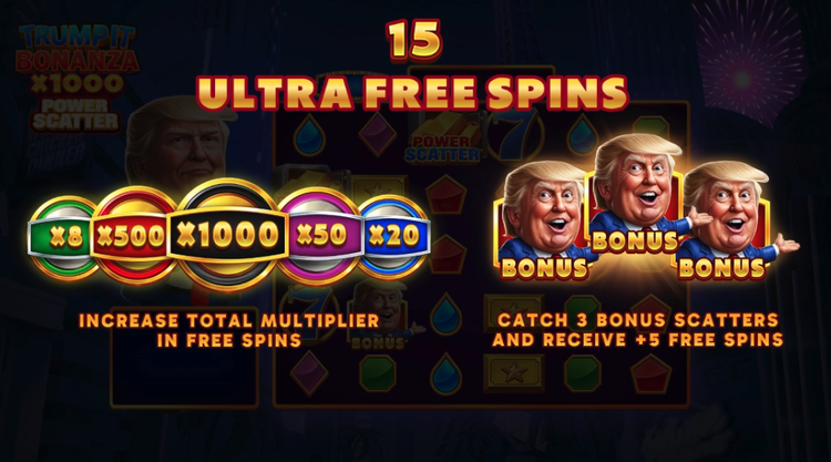 Trump It Bonanza X1000: Power Scatter Slot - 2 - BitStarz Casino