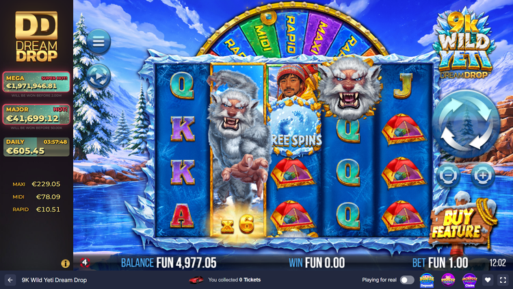9K Wild Yeti Dream Drop Slot - 1 - BitStarz Casino