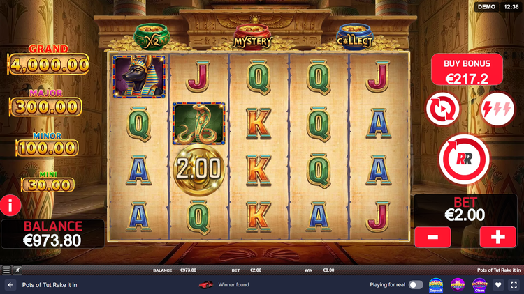 Pots of Tut Rake it in Slot - 1 - BitStarz Casino