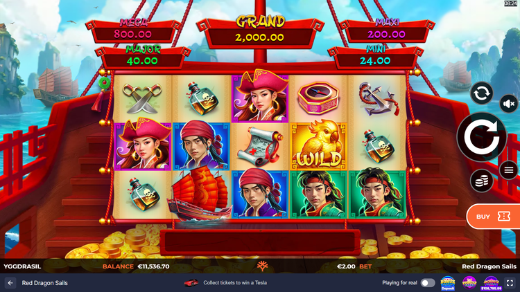 Red Dragon Sails Slot - 1 - BitStarz Casino