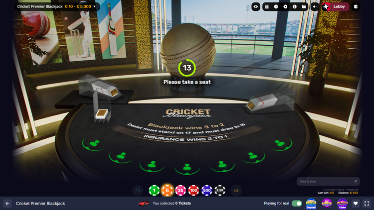 Cricket Premier Blackjack - 2 - BitStarz Casino