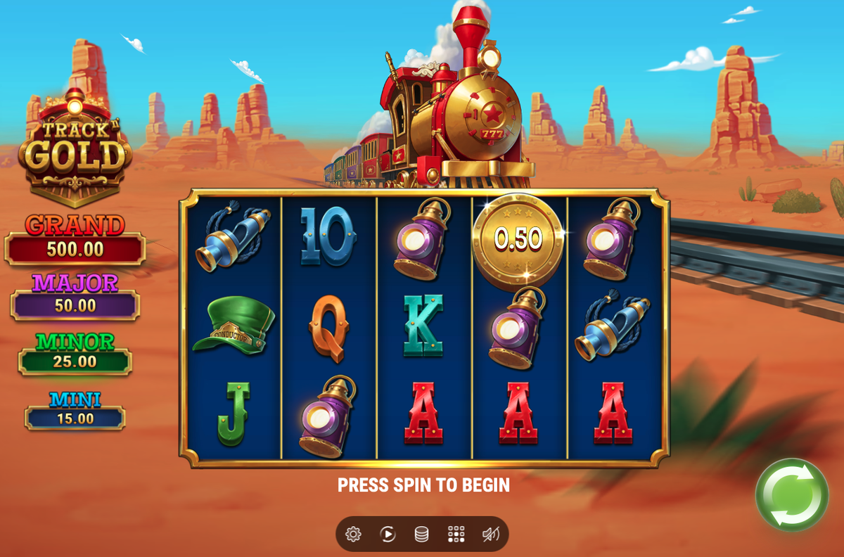 Track n' Gold Slot - 1 - BitStarz Casino