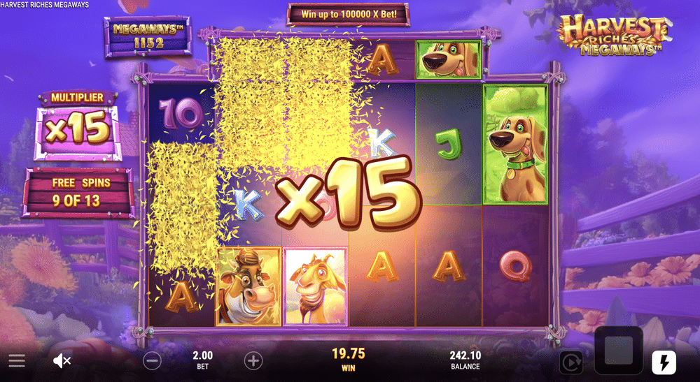 Harvest Riches Megaways Slot - 2 - BitStarz Casino