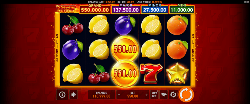 5 Sevens Hold & Win Slot - 1 - BitStarz Casino
