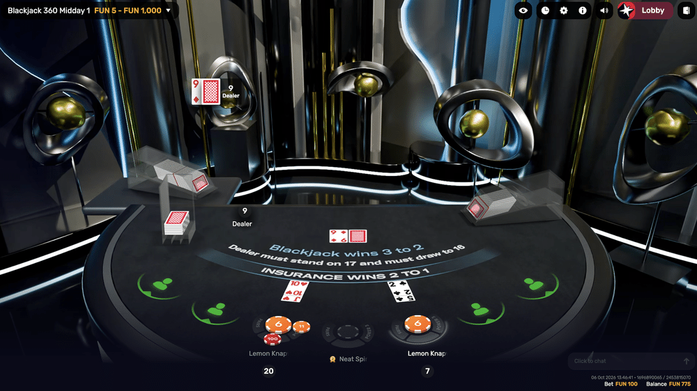 Blackjack 360 Midday - 1 - BitStarz Casino