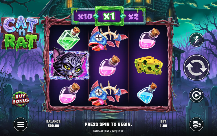 Cat 'n Rat Slot - 1 - BitStarz Casino