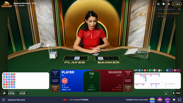 Squeeze Baccarat - 1 - BitStarz Casino