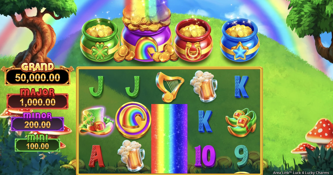 Area Link Luck 4 Lucky Charms Slot - 2 - BitStarz Casino