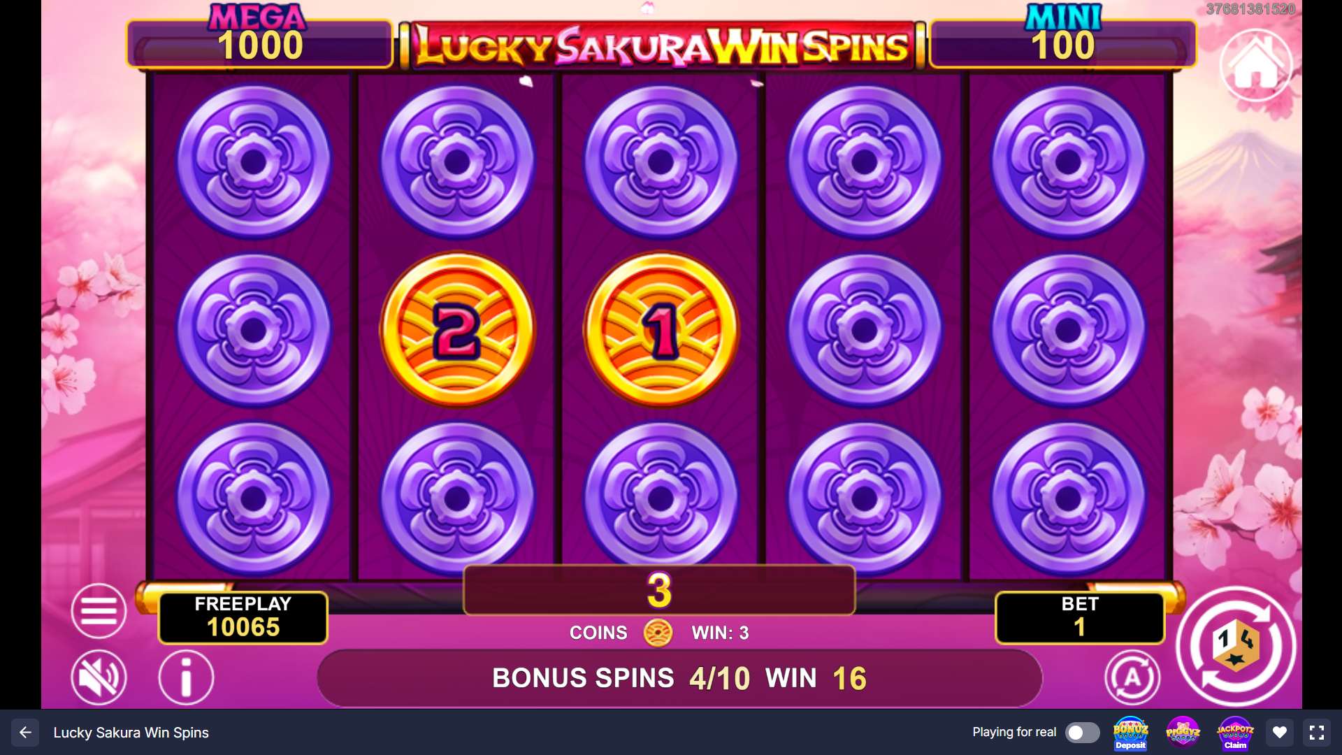 Lucky Sakura Win Spins Slot - 2 - BitStarz Casino