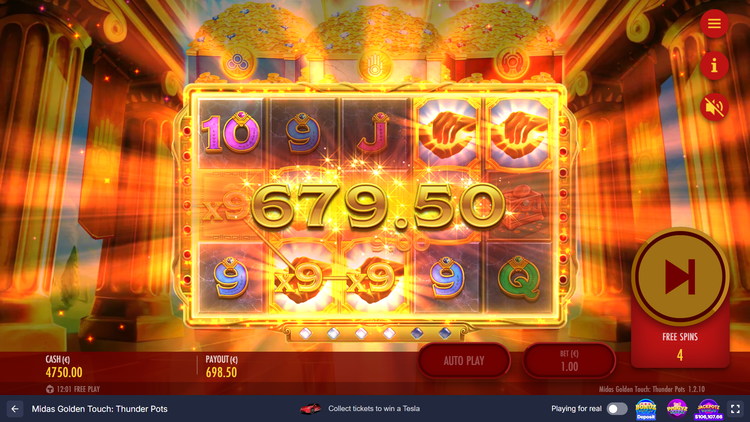 Midas Golden Touch: Thunder Pots Slot - 3 - BitStarz Casino