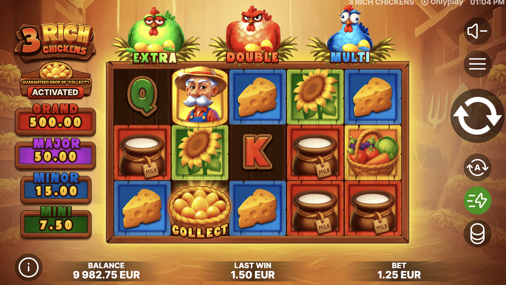 3 Rich Chickens Slot - 2 - BitStarz Casino