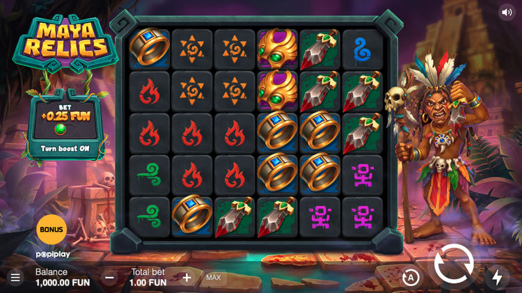 Maya Relics Slot - 1 - BitStarz Casino