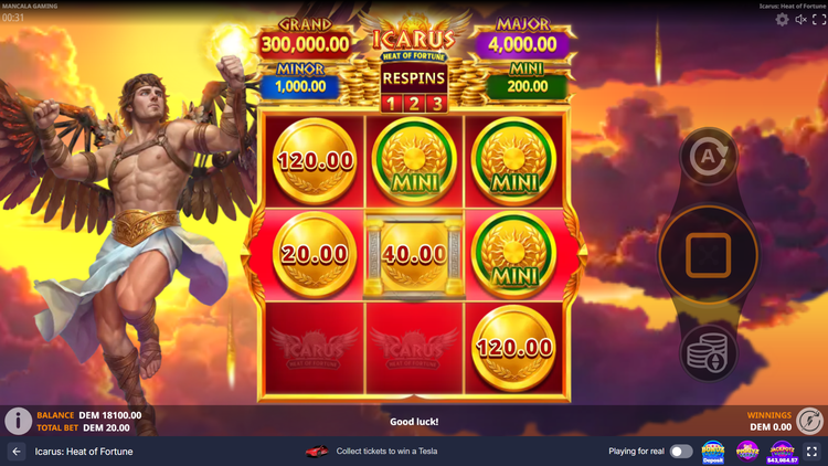 Icarus: Heat of Fortune Slot - 2 - BitStarz Casino