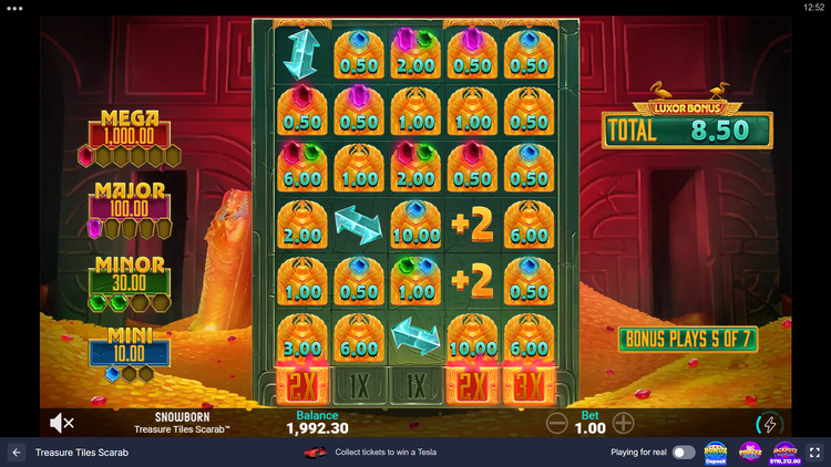 Treasure Tiles Scarab Slot - 3 - BitStarz Casino