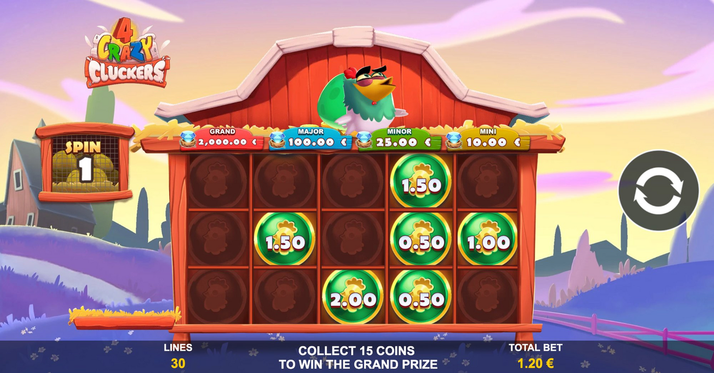 4 Crazy Cluckers Slot - 1 - BitStarz Casino