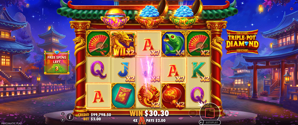Triple Pot Diamond Slot - 2 - BitStarz Casino