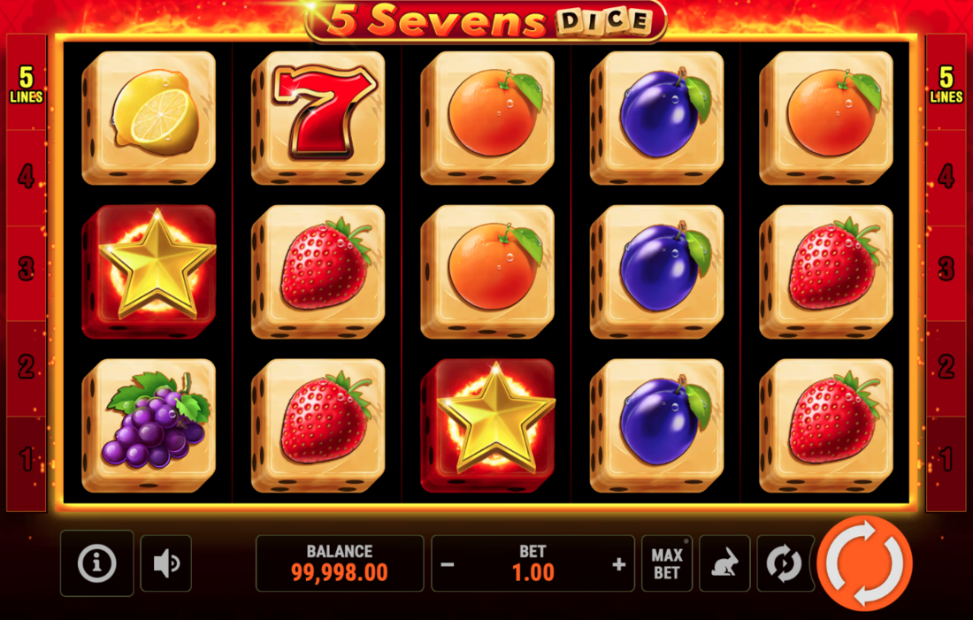 5 Sevens Dice Slot - 1 - BitStarz Casino