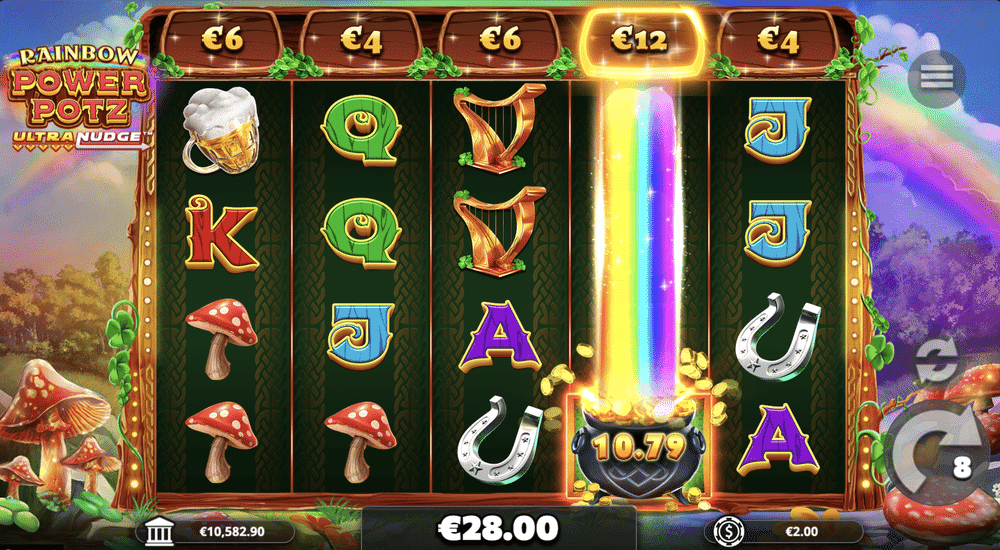 Rainbow Power Potz UltraNudge Slot - 2 - BitStarz Casino