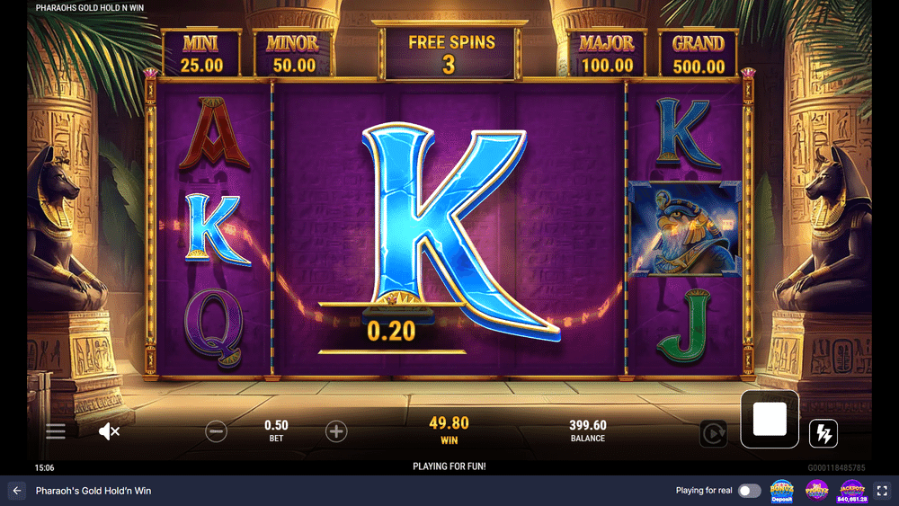 Golden pharaoh bet