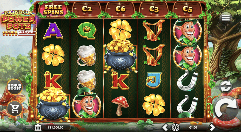 Rainbow Power Potz UltraNudge Slot - 1 - BitStarz Casino