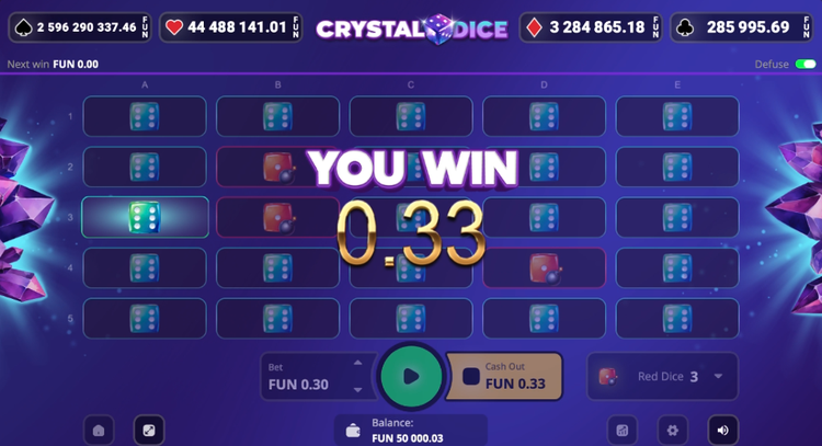 Crystal Dice Slot - 1 - BitStarz Casino