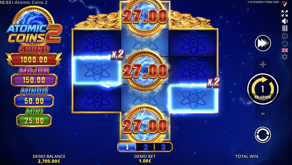 Atomic Coins 2: Running Wins 3x5x3 Slot - 3 - BitStarz Casino