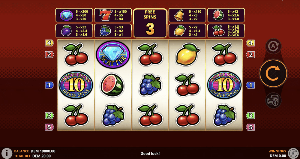Golden Fruit Vegas Classic Slot - 2 - BitStarz Casino