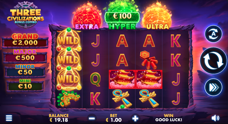 Three Civilizations: Bonus Combo Slot - 1 - BitStarz Casino