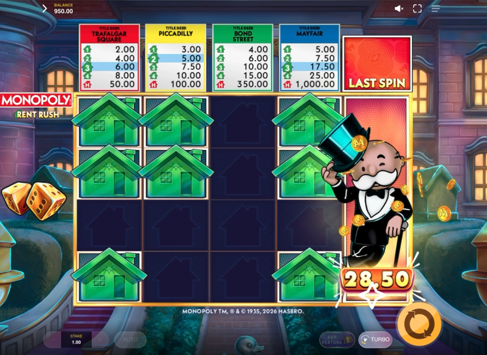 Monopoly Rent Rush Slot - 2 - BitStarz Casino