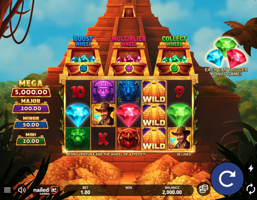 Pedro Ventura and the Wheel of Aztecs Slot - 1 - BitStarz Casino