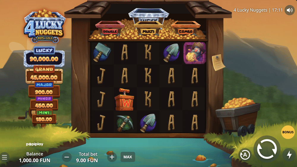 4 Lucky Nuggets Slot - 1 - BitStarz Casino